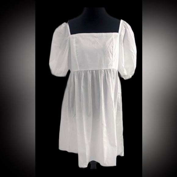 C- Lea & Viola NWT White Puff Sleeve Cotton Dress
Size Lg - Picture 3 of 8